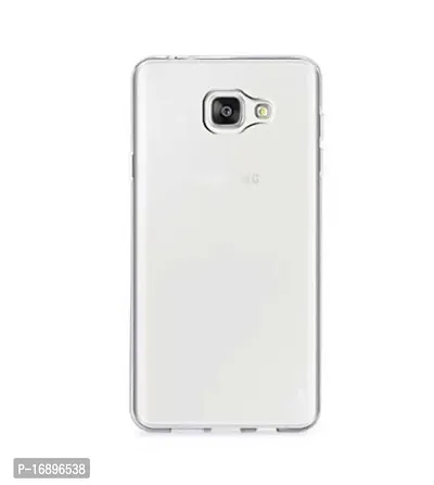 RRTBZ Transparent Silicon Soft TPU Slim Back Case Cover Compatible for Samsung Galaxy J7 Prime with Earphone-thumb2