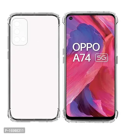 RRTBZ Transparent Soft Silicone TPU Back Cover Compatible for Oppo A74 5G-thumb3