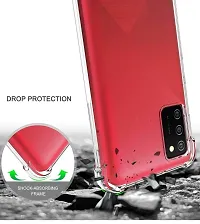 RRTBZ Soft Silicone Flexible Side Transparent Back Cover Compatible for Samsung Galaxy A02s / M02s-thumb3