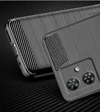 Stylish Silicon Back Cover Compatible For Motorola G54 5G / Motorola Moto G54 -Black-thumb4