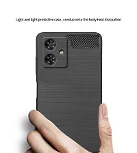 Stylish Silicon Back Cover Compatible For Motorola G54 5G / Motorola Moto G54 -Black-thumb3