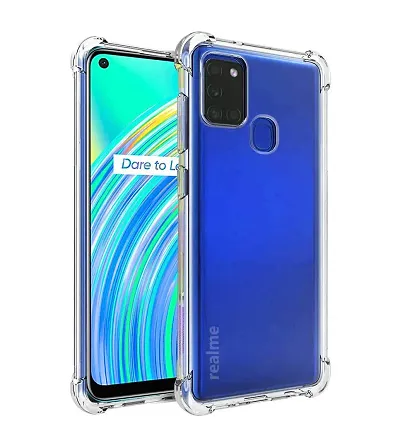 RRTBZ Transparent Soft Silicone TPU Flexible Back Cover Compatible for Realme C17 / Realme 7i