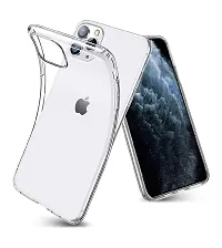 RRTBZ Transparent Soft Silicone TPU Flexible Back Cover Compatible for iPhone 11 Pro-thumb1