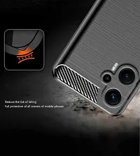 RRTBZ Soft Armor Back Case Compatible for Poco F5 5G -Black-thumb2