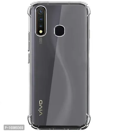 RRTBZ Silicon Transparent TPU Case Cover Compatible for Vivo U20 / Vivo Y19