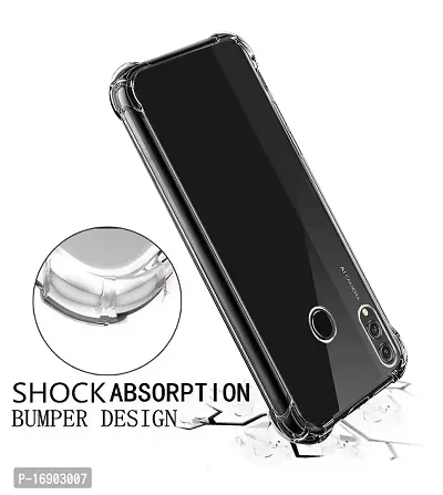 RRTBZ Transparent Soft Flexible TPU Case Cover Compatible for Huawei Honor 10 Lite-thumb2