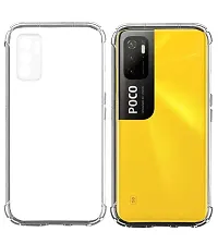 RRTBZ Soft Flexible Silicone Transparent Back Cover Compatible for Xiaomi Poco M3 Pro 5G-thumb1