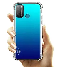 RRTBZ Soft Silicone Flexible Side Transparent Back Cover Compatible for Itel Vision1 Pro/Vision 1 Pro-thumb1