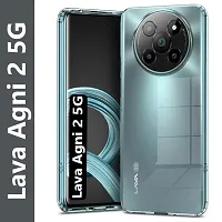 Soft Silicone TPU Back Cover Compatible for Lava Agni 2 5G-thumb1