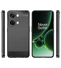 Rrtbz Soft Armor Back Case Compatible For Oneplus Nord 3 5G / 1+Nord 3 -Black-thumb1