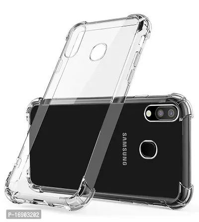 RRTBZ Soft Flexible Silicone Transparent Back Cover Compatible for Samsung Galaxy M20-thumb2