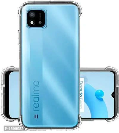 RRTBZ Transparent Soft Silicone TPU Flexible Back Cover Compatible for Realme C20-thumb4