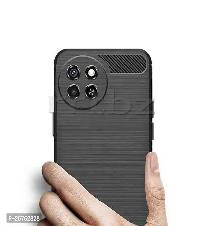 Classic Soft Armor Back Case Compatible For Itel S23 , Black-thumb5