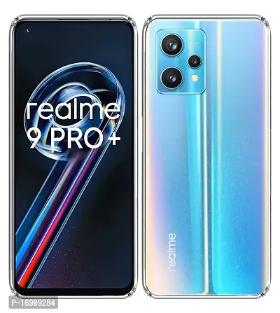 RRTBZ Transparent Soft Silicone TPU Flexible Back Cover Compatible for Realme 9 Pro+ / Realme 9 Pro Plus-thumb2