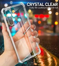 RRTBZ Transparent Soft Silicone TPU Flexible Back Cover Compatible for Realme 6 Pro-thumb2