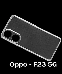 RRTBZ Soft Flexible Back Case Cover Compatible for Oppo F23 5G (Transparent TPU)-thumb3