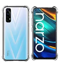 RRTBZ Transparent Soft Silicone TPU Flexible Back Cover Compatible for Realme Narzo 20 Pro/Realme 7-thumb1