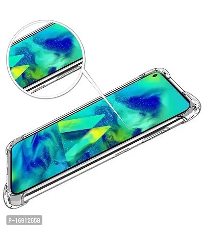 RRTBZ Soft Silicone Flexible Side Transparent Back Cover Compatible for Samsung Galaxy M40 / A60-thumb2