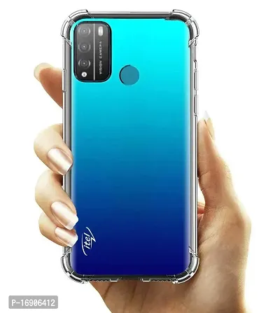 RRTBZ Soft TPU Transparent All Sides Protection Back Case Cover Compatible for Itel Vision1 Pro/Vision 1 Pro-thumb2