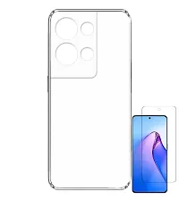 RRTBZ Soft Silicon TPU Case Cover for Oppo Reno8 5G / Reno 8 Transparent-thumb3