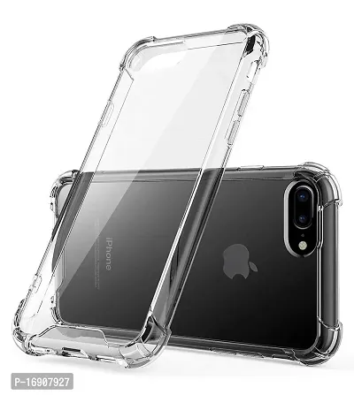 RRTBZ Soft Silicone Flexible Side Transparent Back Cover Compatible for iPhone 8 Plus/iPhone 8+ / iPhone 7 Plus/iPhone 7+-thumb3