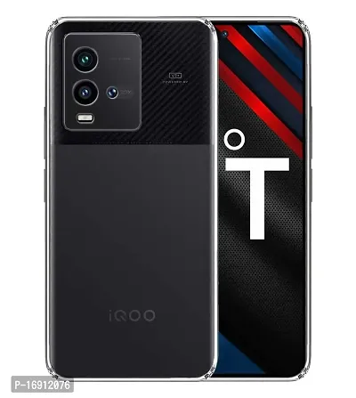 RRTBZ Soft Silicon TPU Case Cover Compatible for iQOO 9T 5G Transparent