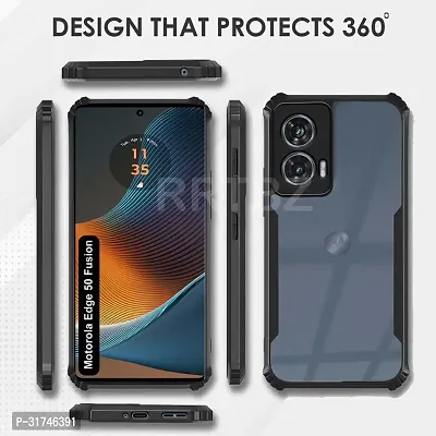 Eagle Back Case Cover PC+TPU Compatible for Motorola Edge 50 Fusion 5G / G85 5G -Black-thumb3