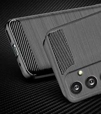 Rrtbz Soft Armor Back Case Compatible For Samsung Galaxy M34 5G -Black-thumb4