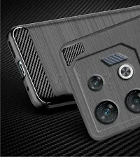 Rrtbz Soft Armor Back Case Compatible For Infinix Gt 10 Pro -Black-thumb4