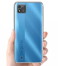 RRTBZ Transparent Soft Silicone TPU Flexible Back Cover Compatible for Realme C11 2021 with OTG Adapter and Data Cable-thumb2