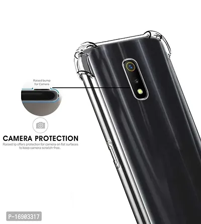 RRTBZ Transparent Soft Silicone TPU Flexible Back Cover Compatible for Realme X-thumb4