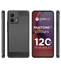 Rrtbz Soft Armor Back Case Compatible For Motorola G84 5G/ Motorola Moto G84 -Black-thumb1