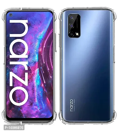 RRTBZ Soft Flexible Silicone Transparent Back Cover Compatible for Realme Narzo 30 Pro 5G-thumb3