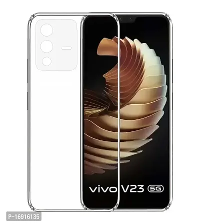 RRTBZ Transparent Soft Silicone TPU Back Cover Compatible for Vivo V23 5G