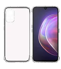 RRTBZ Transparent Soft Silicone TPU Back Cover Compatible for Vivo V21 5G-thumb1