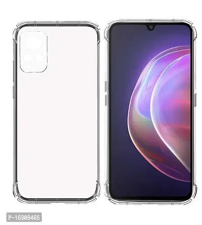 RRTBZ Transparent Soft Silicone TPU Back Cover Compatible for Vivo V21 5G-thumb2