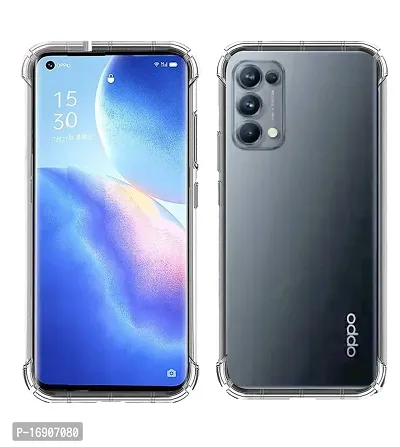 RRTBZ Transparent Soft Silicone TPU Flexible Back Cover Compatible for Oppo Reno 5 Pro 5G-thumb2