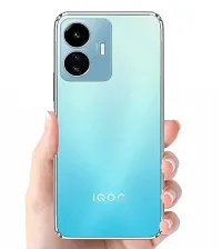 RRTBZ Transparent Soft Silicone TPU Flexible Back Cover Compatible for iQOO Z6 lite 5G with OTG Cable and Data Cable-thumb2