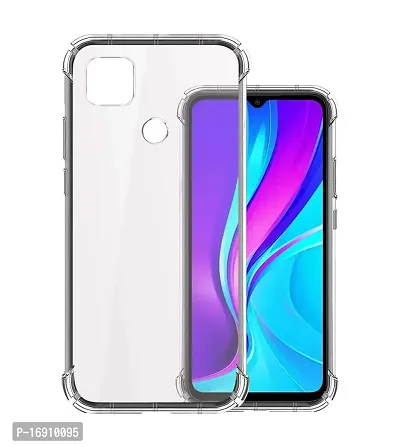 RRTBZ Transparent Soft Silicone TPU Flexible Back Cover Compatible for Xiaomi Redmi 9