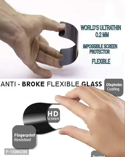 RRTBZ Anti Shock Impossible Flexible Transparent Screen Protector Guard Compatible for-thumb3