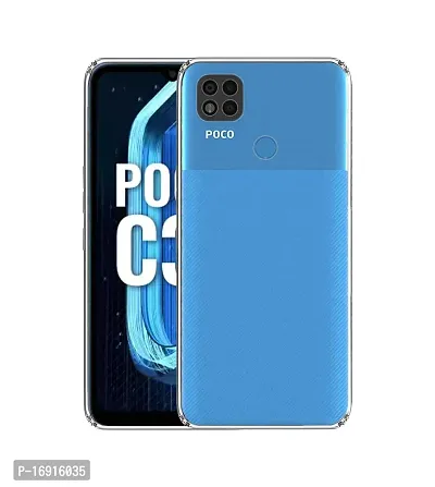 RRTBZ Soft TPU Transparent Back Case Cover Compatible for Poco C31 / Redmi 9 Activ