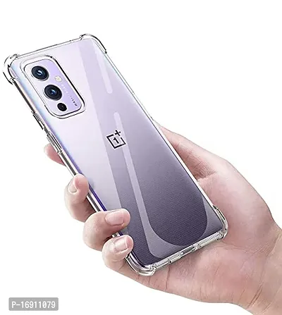 RRTBZ Silicon Transparent TPU Case Cover Compatible for OnePlus 9/1+9-thumb5