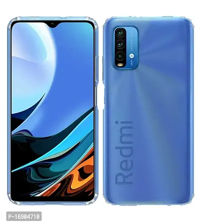 RRTBZ Transparent Soft Silicone TPU Flexible Back Cover Compatible for Xiaomi Redmi 9 Power