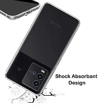 RRTBZ Soft Silicon TPU Case Cover Compatible for iQOO 9T 5G Transparent-thumb4