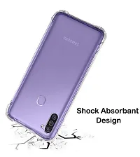 RRTBZ Soft Flexible Silicone Transparent Back Cover Compatible for Samsung Galaxy M11 / A11-thumb2