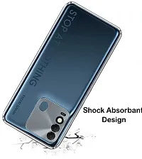 RRTBZ Transparent Soft Silicone TPU Flexible Back Cover Compatible for Tecno Spark 8-thumb3