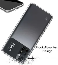 RRTBZ Transparent Soft Silicone TPU Back Cover Compatible for Poco M4 Pro-thumb3