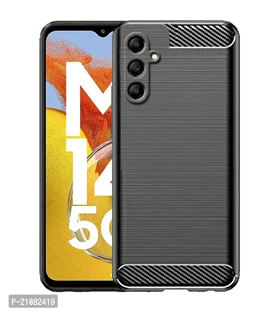 RRTBZ Soft Armor Back Case Compatible for Samsung Galaxy M14 5G -Black