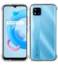 RRTBZ Transparent Soft Silicone TPU Flexible Back Cover Compatible for Realme C20-thumb1