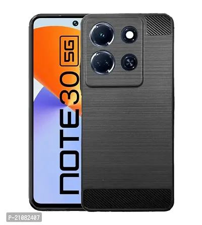 RRTBZ Soft Armor Back Case Compatible for Infinix Note 30 5G -Black